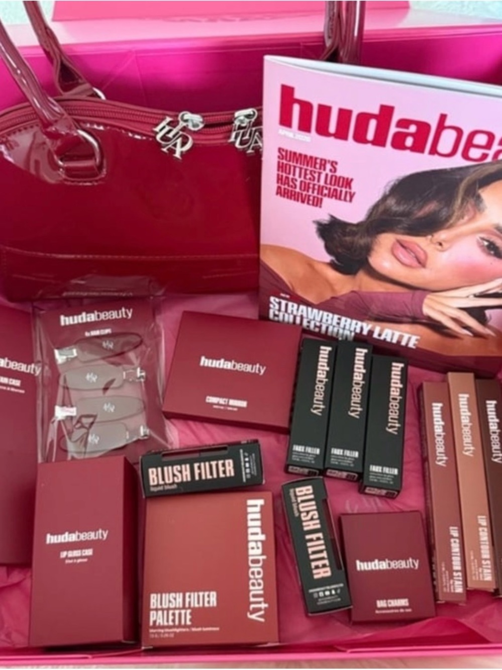 Huda beauty strawberry collection full kit